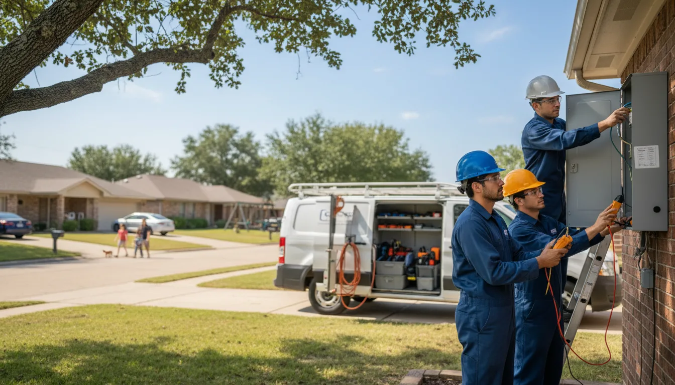 Certified electrician providing emergency electrical services in Chesterville, OH